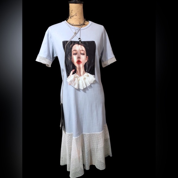 ❣️SOLD❣️UNIQUE DIFFERENT STATEMENT DRESS Goth/Punk One of a Kind Dress! - Picture 1 of 6